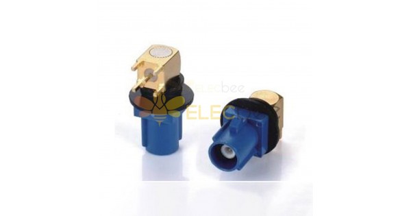 Fakra C Coding Blue Male Connector Waterproof Degree Right Angle