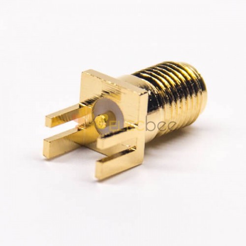 20pcs PCB Edge Mount Sma Connector Female 180 Degree 50 Ohm Gold Plating