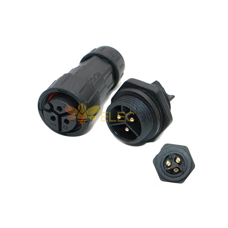 M Male And Female Aviation Plug Pin Rear Mount Waterproof Connector