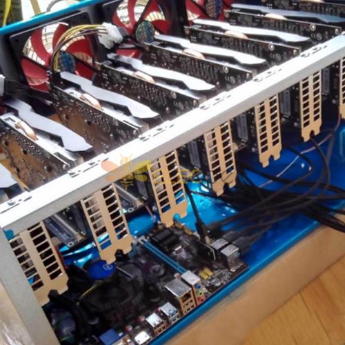 Open Air Miner Mining Frame Rig Case Up 6 8 GPU For Crypto Coin