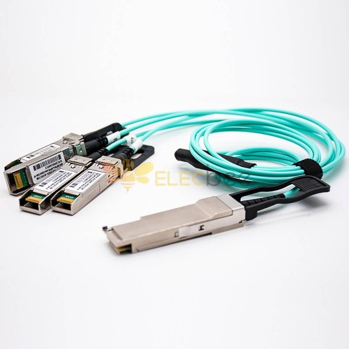 Active Optical Cable Transceiver Aoc Gbps Qsfp To Sfp Optical