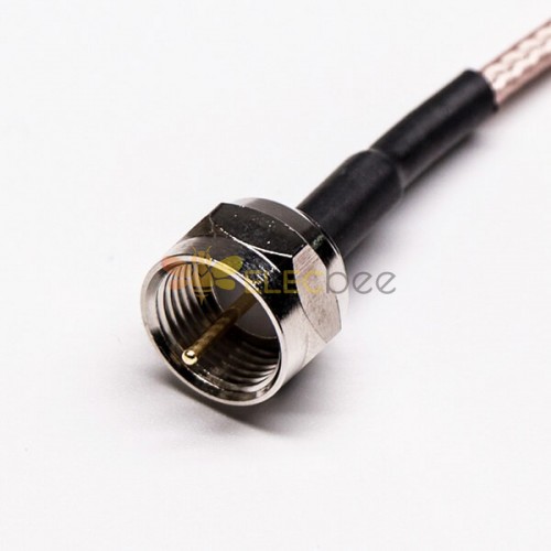 Pcs Rf Connector Coaxial Cable Straight F Male To Straight F Female