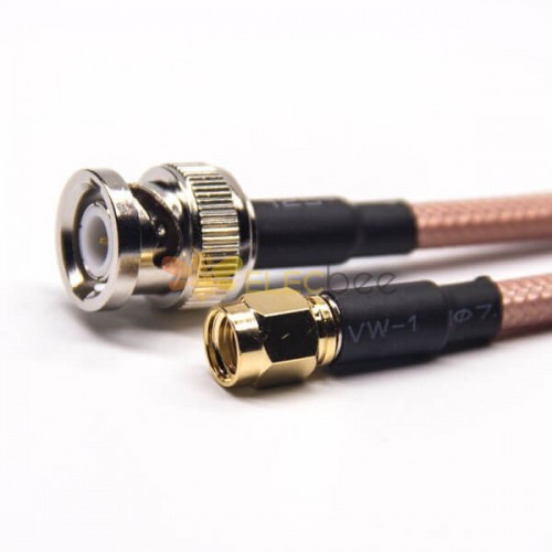 20 Piezas Montaje De Cable RF SMA A BNC Cable Coaxial SMA Macho Recto