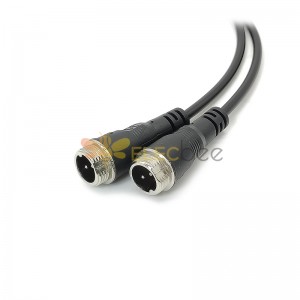 GX12 Aviation Connector  2pin  Y Type   Male  to straight  Female  with  20CM Cable