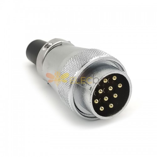 WS28 TQ 10pin Connector Plug, Power Cable Connector, Automotive Aviation Female Plug (10pin, Solder) Reverse Polarity