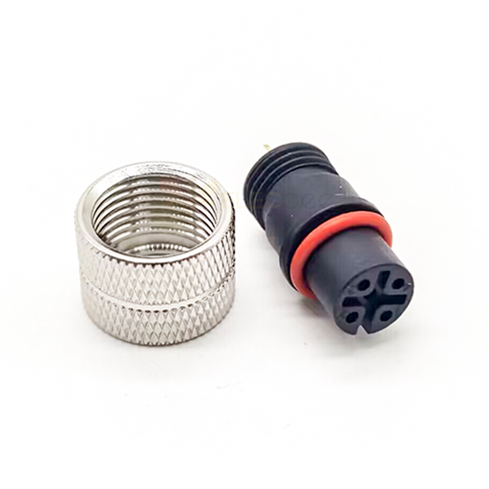 M12 Molded Cable Connector A Code Straight 5pin Female Non-shield connector