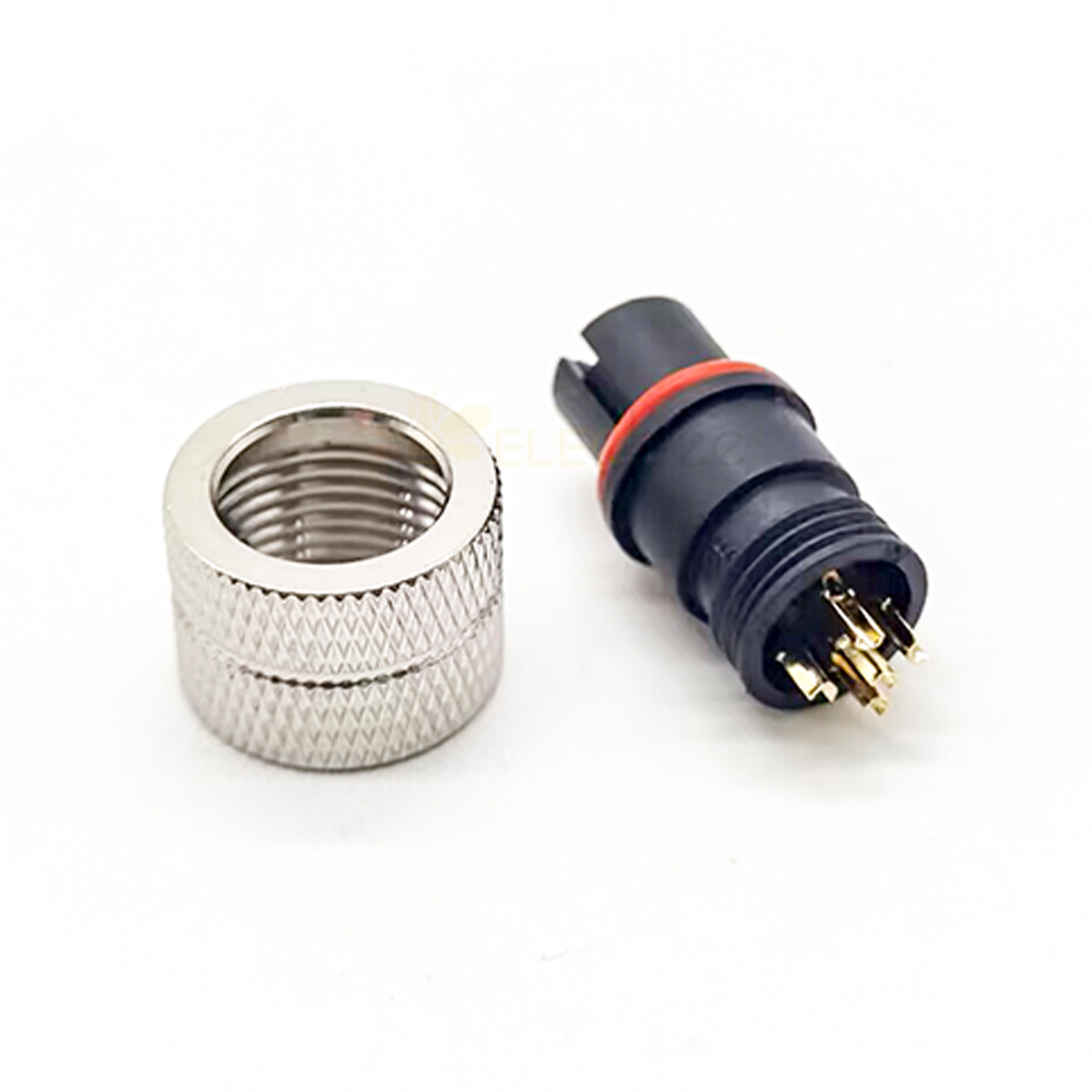 M12 Molded Cable Connector A Code Straight 5pin Female Non-shield connector