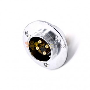 GX20 Aviation  connector  male 4pin StraightFlange Solder Type IP65 whaterproof connector