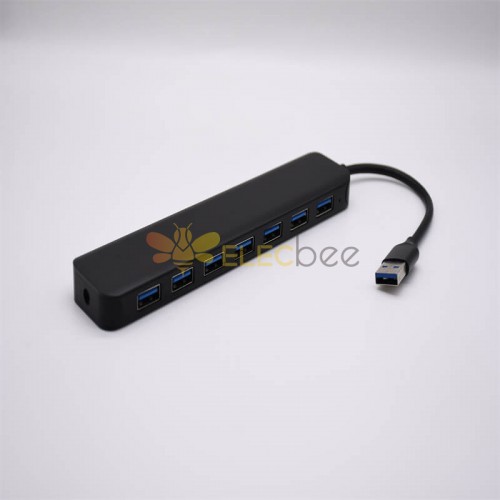 Docking Station USB 3.0 Leitor de cartão sete-em-um USB-A multifuncional Macbook Alumínio Shell Replicador de porta