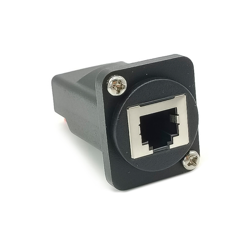 Terminal do conector do bloco de terminais da placa de fuga RJ11 RJ12 6P6C direto para RJ45, fêmea reta