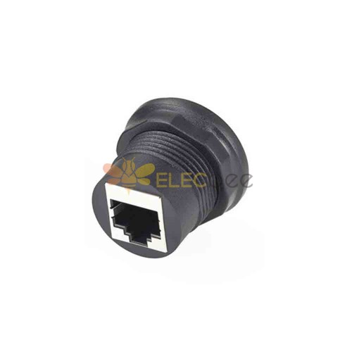 RJ45 Jack to Jack Universal Round Straight 180 Degrees Connector