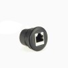 Conector RJ45 Jack para Jack Universal Redondo Reto de 180 Graus