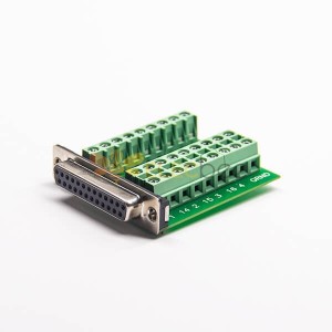 D Sub 25 Pin Adapter Standard D-Sub Femme À la femelle Angle droit 27Pin Breakout Board