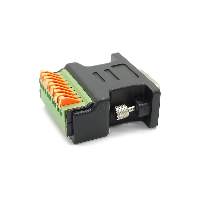 DB9  to 9-Pin Terminal Block D-sub 9pin Female Straight to D-sub 9pin,Straight Female