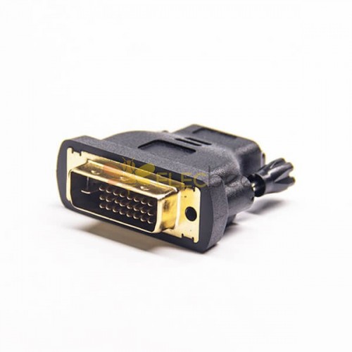 HDMI轉DVI母頭HDMI轉公頭DVI24+1芯直式注射轉接頭