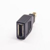 Mini DP Stecker zu DisplayPort Buchse schwarz gerade Adapter