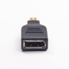 Mini DP Stecker zu DisplayPort Buchse schwarz gerade Adapter