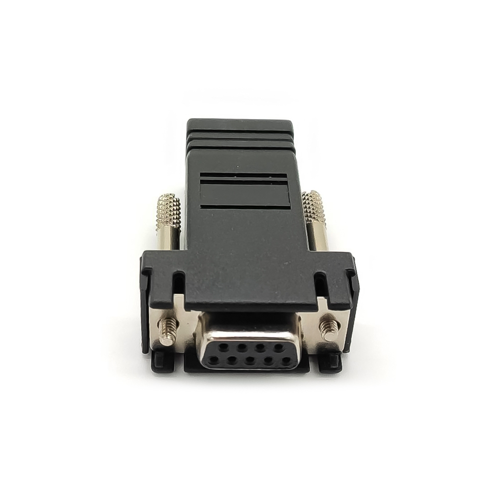 RJ45 À DB9 Femelle RJ45 À femelle Standard D-Sub 9Pin adaptateur droit