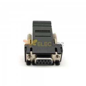 RJ45 To DB9 Female RJ45 To Female Standard D-Sub 9Pin Straight Adapter