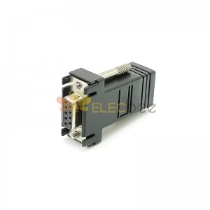 RJ45 para DB9 Feminino RJ45 ao padrão feminino D-Sub 9Pin Adaptador Reto