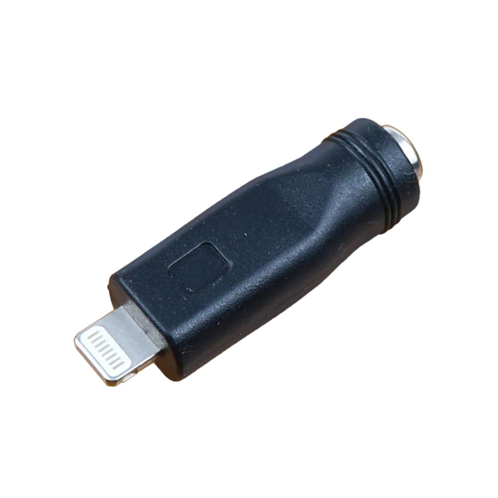 Conector de alimentación CC DC 5,5x2,1mm Jack a adaptador de conector recto Lightning Plug