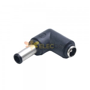 Adaptador de enchufe CC, conector CC de 5,5x2,1mm a enchufe de 6,0x4,4mm, 90 grados