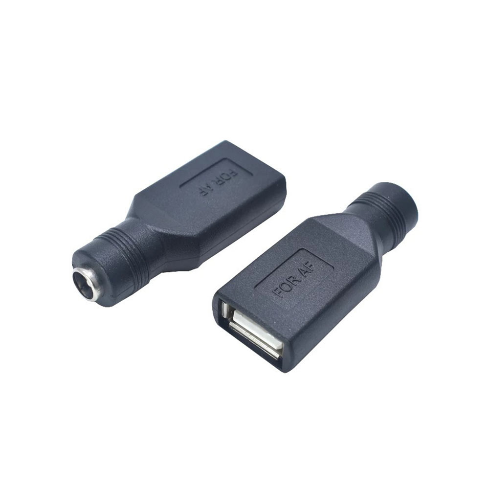 Convertidor de enchufe CC a USB, conector USB hembra A a adaptador hembra CC de 5,5x2,1mm, 1V ~ 36V