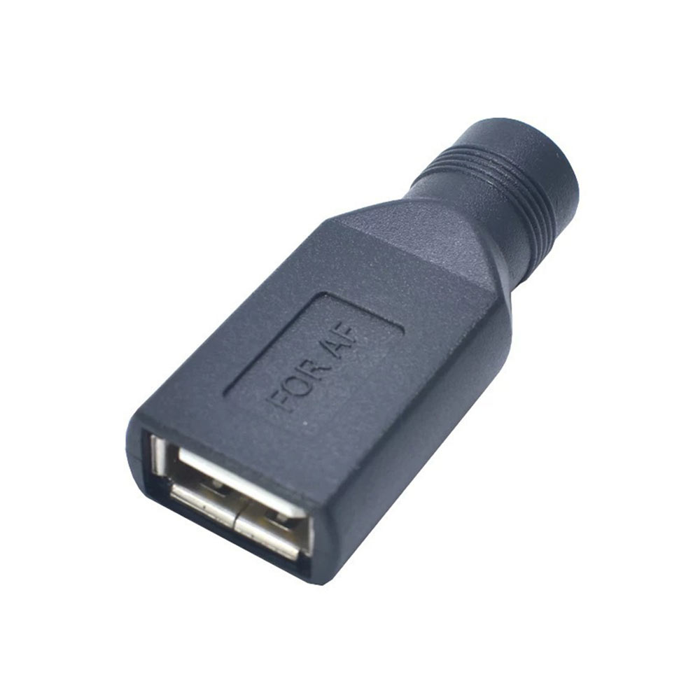 Convertidor de enchufe CC a USB, conector USB hembra A a adaptador hembra CC de 5,5x2,1mm, 1V ~ 36V