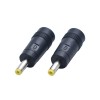 Steckdosenadapter DC 5,5 x 2,1 mm Klinke auf 4,0 x 1,7 mm Stecker, 90-Grad-Verbindungsadapter