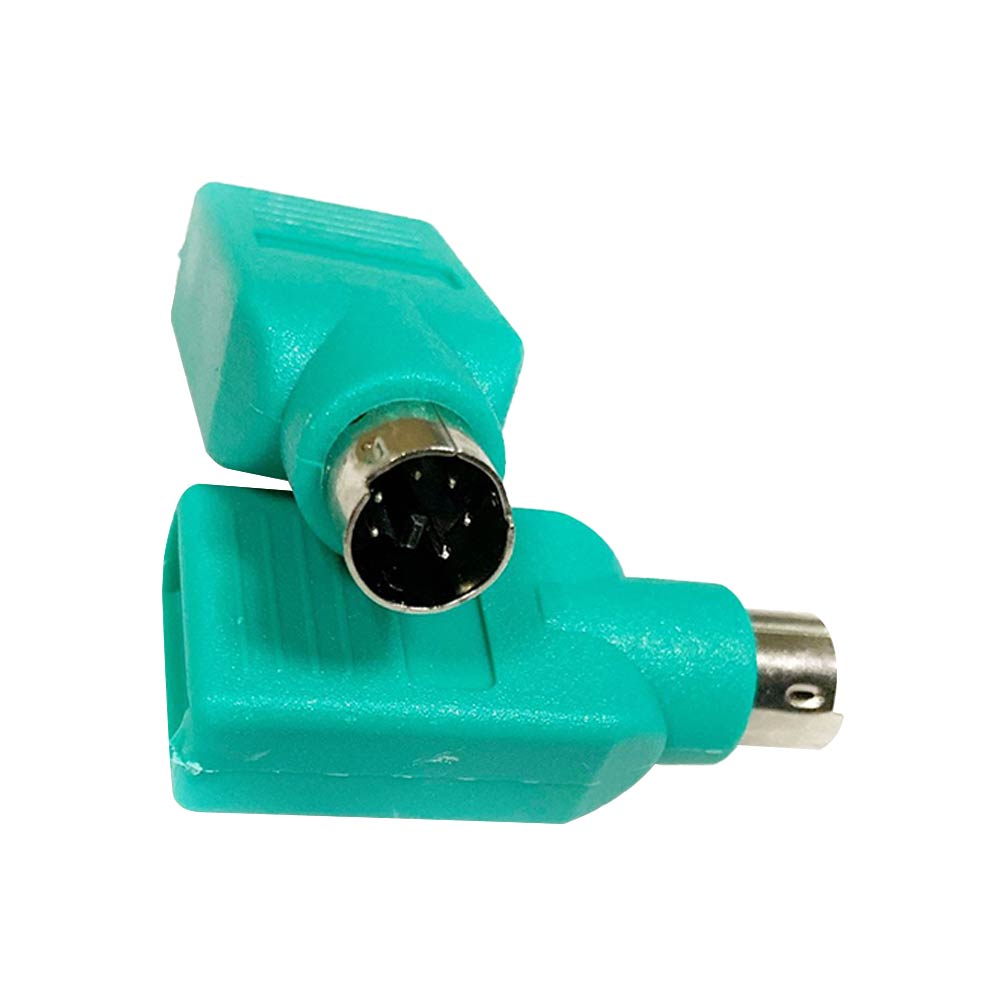 Adattatore USB PS2 Spina circolare a USB Tipo A Jack dritto Adattatore per tastiera portatile e mouse Verde