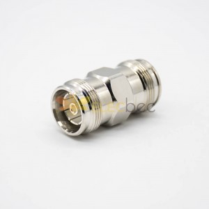 RF Adaptateur Straight Nickel Plating 4.3-10 Female To Female Coaxial Connector