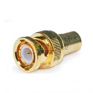 20pcs BNC To RCA Connector Gold Plating Waterproof 50 Ohm