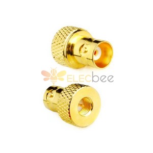 Adaptateur coaxial coaxial RF 20 pièces SMA mâle vers BNC femelle plaqué or