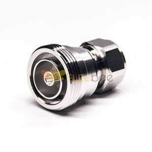 20pcs 7/16 Female to 4.3/10 Adapter 180 Degree 50OHM Nickel Plated 4.3/10 Male Adapter