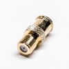 F Type Mâle à Femelle Adaptateur Coaxial Connector Gold Plaqué