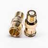 F Type Mâle à Femelle Adaptateur Coaxial Connector Gold Plaqué