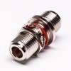 N Type Connector Bulkhead Straight 180 Degree Female to Female Waterproof