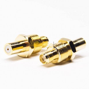 50pcs SMA to QMA Connector Straight Female to Female Gold Plating