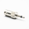 Coaxial BNC Adapter To 3.5mm Female To Male 180°Nickel Plated Connector