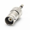 Coaxial BNC Adapter To 3.5mm Female To Male 180°Nickel Plated Connector