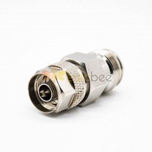 N Male Adapter To 4.3/10 Female Nickel Plating Coaxial Connector Straight