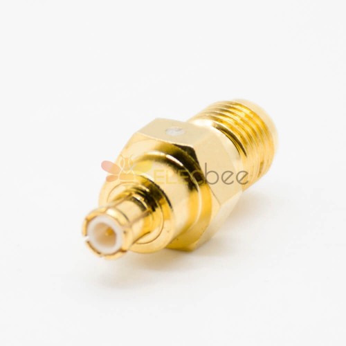 SMA Female To MCX Male Adapter KJ Coaxial Connector Straight Gold Plating