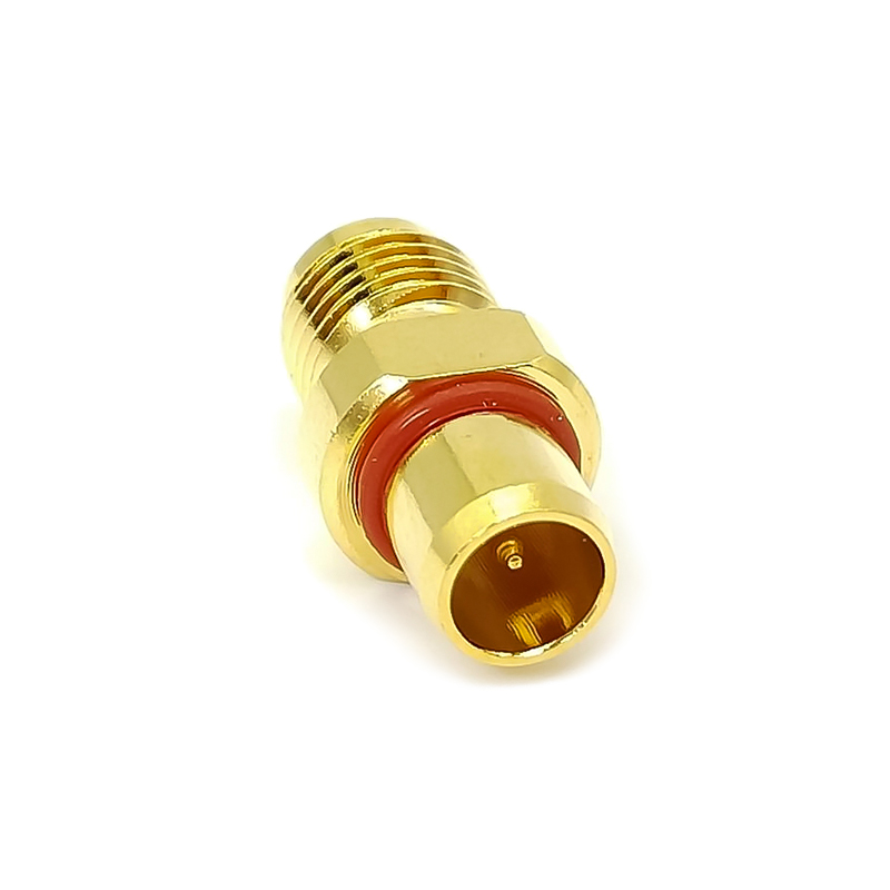 SMA FemaleAdapter SMA Female To BMA Male Straight RF Adapter Gold Plating