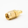 SMA Masculino para MCX Macho JJ Adaptador Coaxial Conector Straight Gold Plating