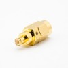 SMA Masculino para MCX Macho JJ Adaptador Coaxial Conector Straight Gold Plating