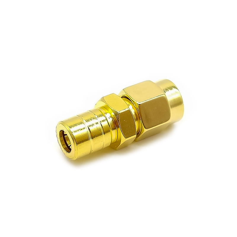 SMA para SMB Adaptador JK Straight Gold Plating Masculino para Macho Coaxial Conector