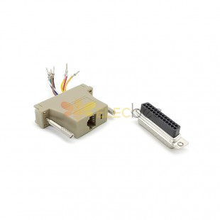 DB25 Male to RJ45 Adapter for Compatible Converter