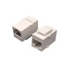 Cat6 RJ45 Coupler Femme à Ethernet Femelle Gigabit Keystone Jack Coupler Blanc