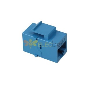 RJ45 Cat6 Coupler Femme à Ethernet Femelle Gigabit Keystone Jack Coupler Blue