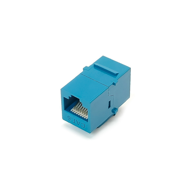 RJ45 Cat6 Coupler женщины для женщин Ethernet Гигабит Keystone Джек Coupler Blue